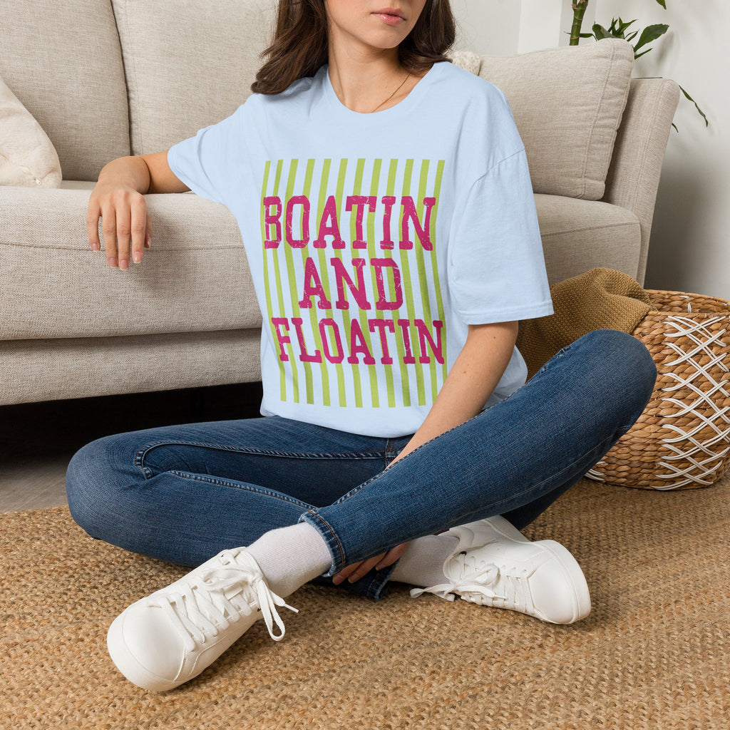 Boatin' and Floatin' T-Shirt — Nautical Summer Tee for Boating Lovers