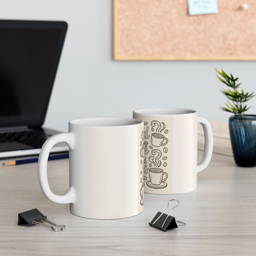 Fueled by Coffee and Chaos Ceramic Mug