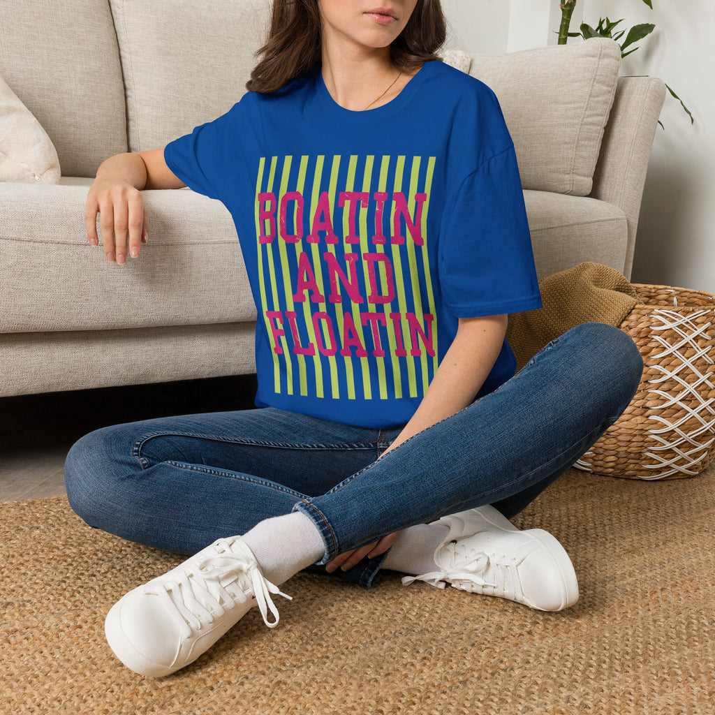 Boatin' and Floatin' T-Shirt — Nautical Summer Tee for Boating Lovers