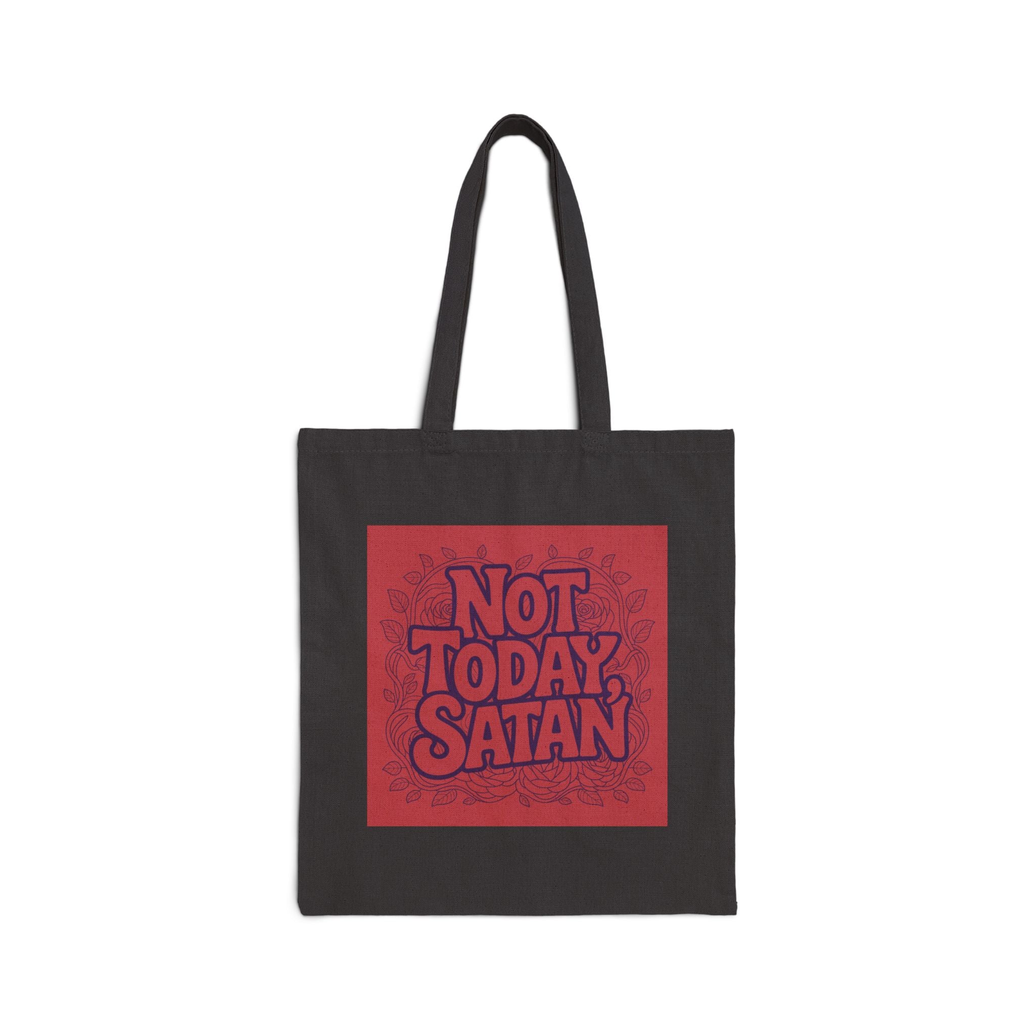 “Not Today, Satan” Canvas Tote