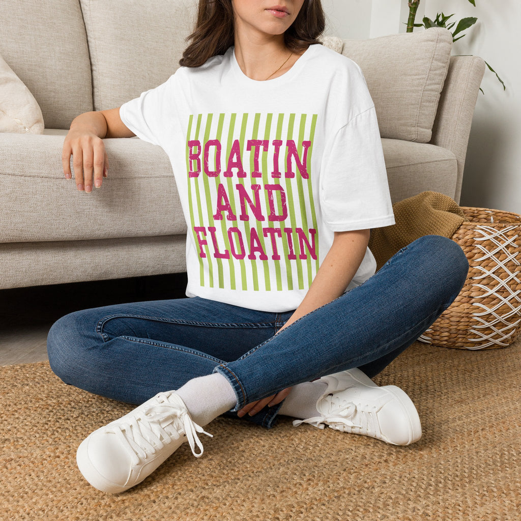 Boatin' and Floatin' T-Shirt — Nautical Summer Tee for Boating Lovers