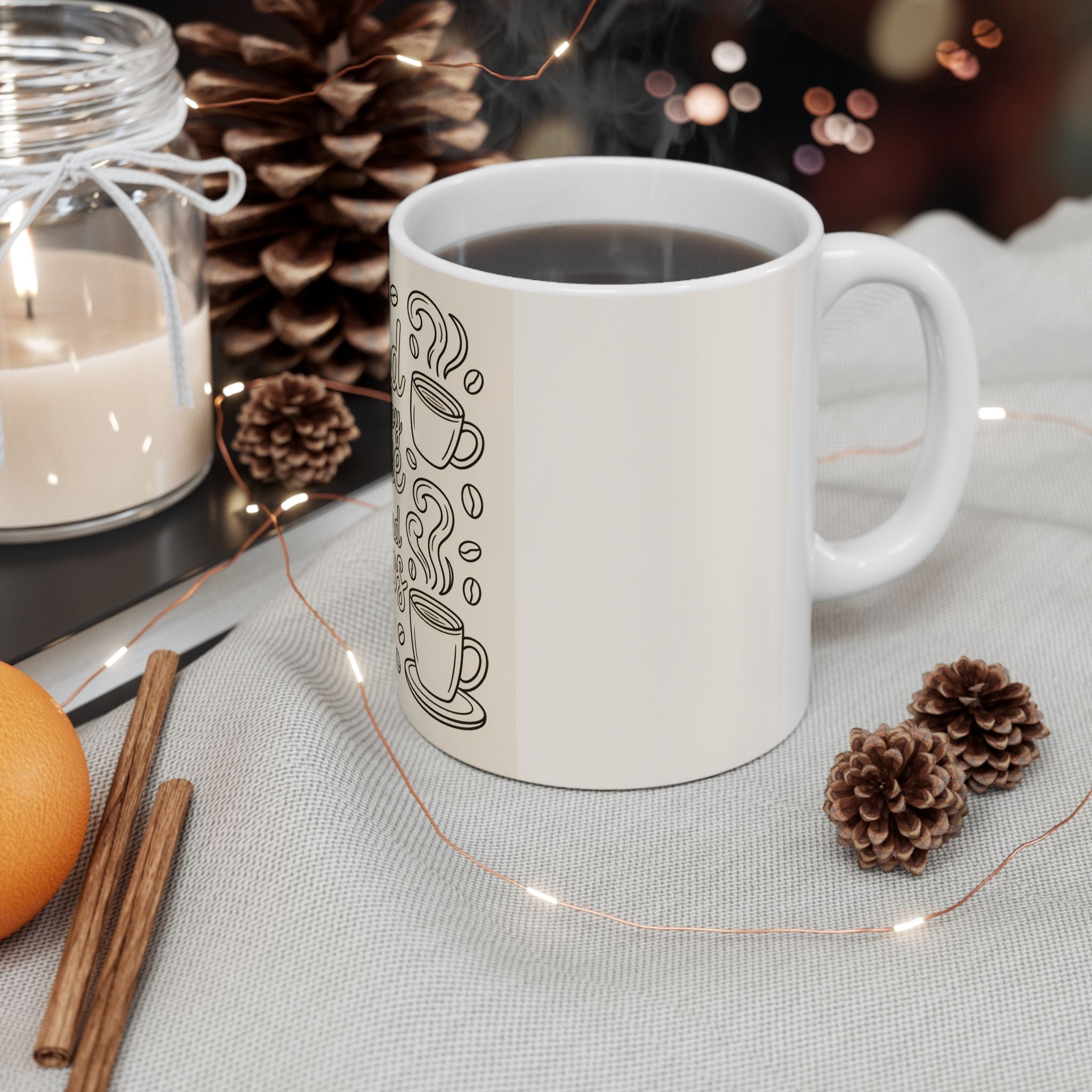 Fueled by Coffee and Chaos Ceramic Mug